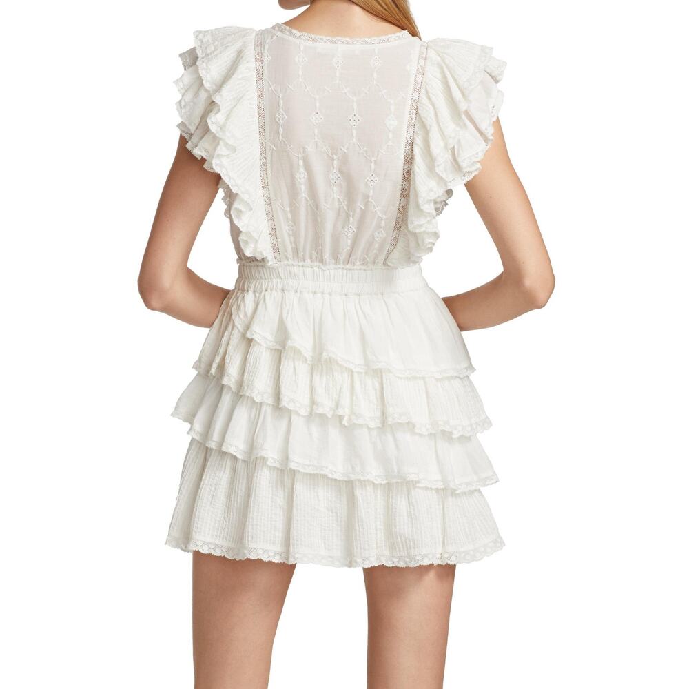 Loveshackfancy Corelli Ruffled Cotton Mini Dress … - image 4